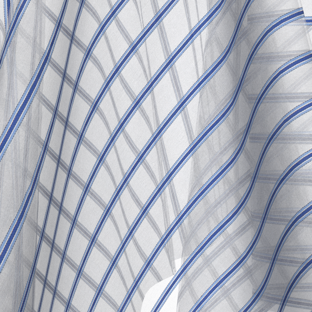 Cotton Woven Flex Stripe Detail