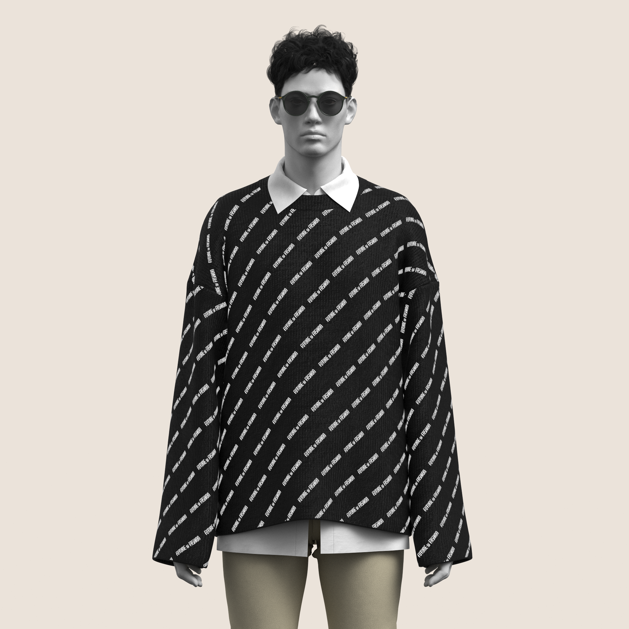Cashmere Sweater V1 - Black