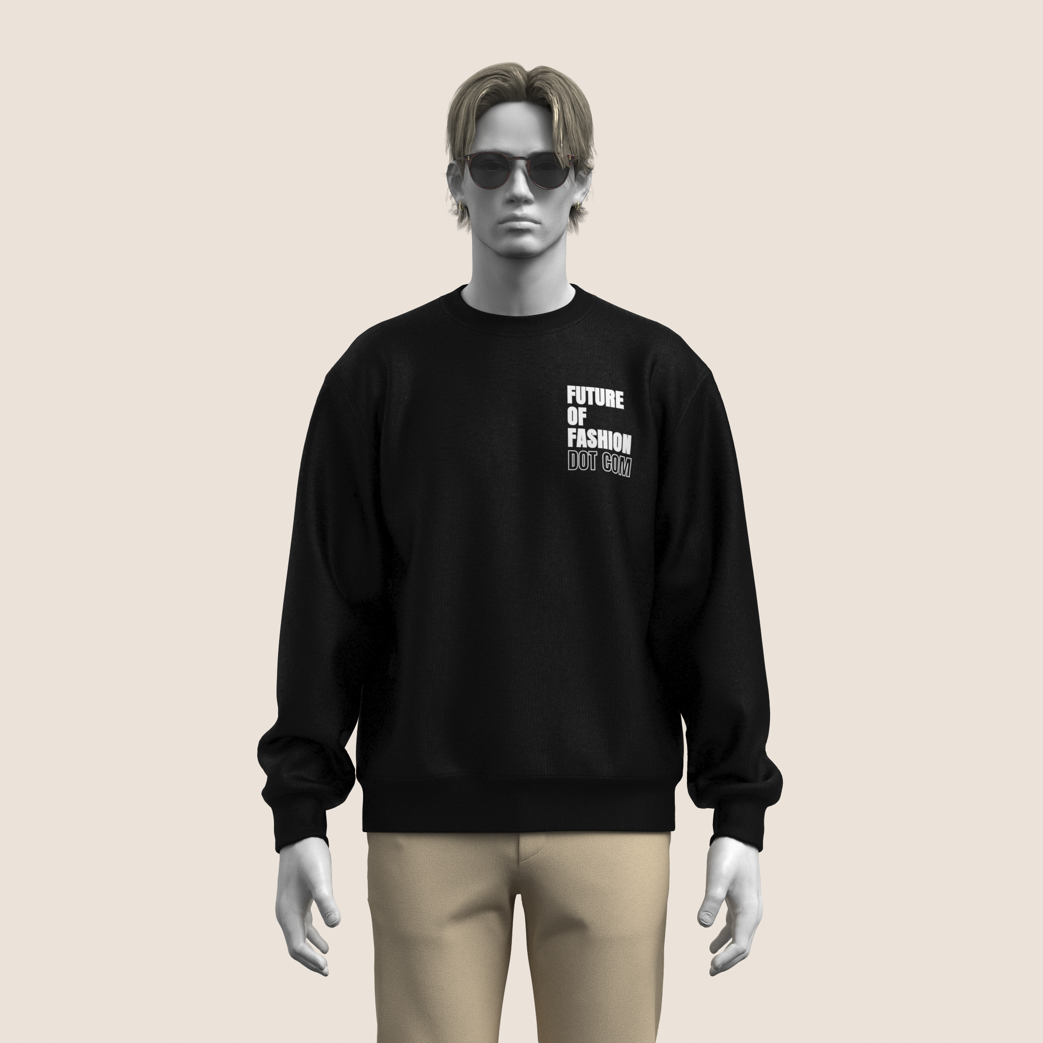 Dot Com Sweatshirt - Black