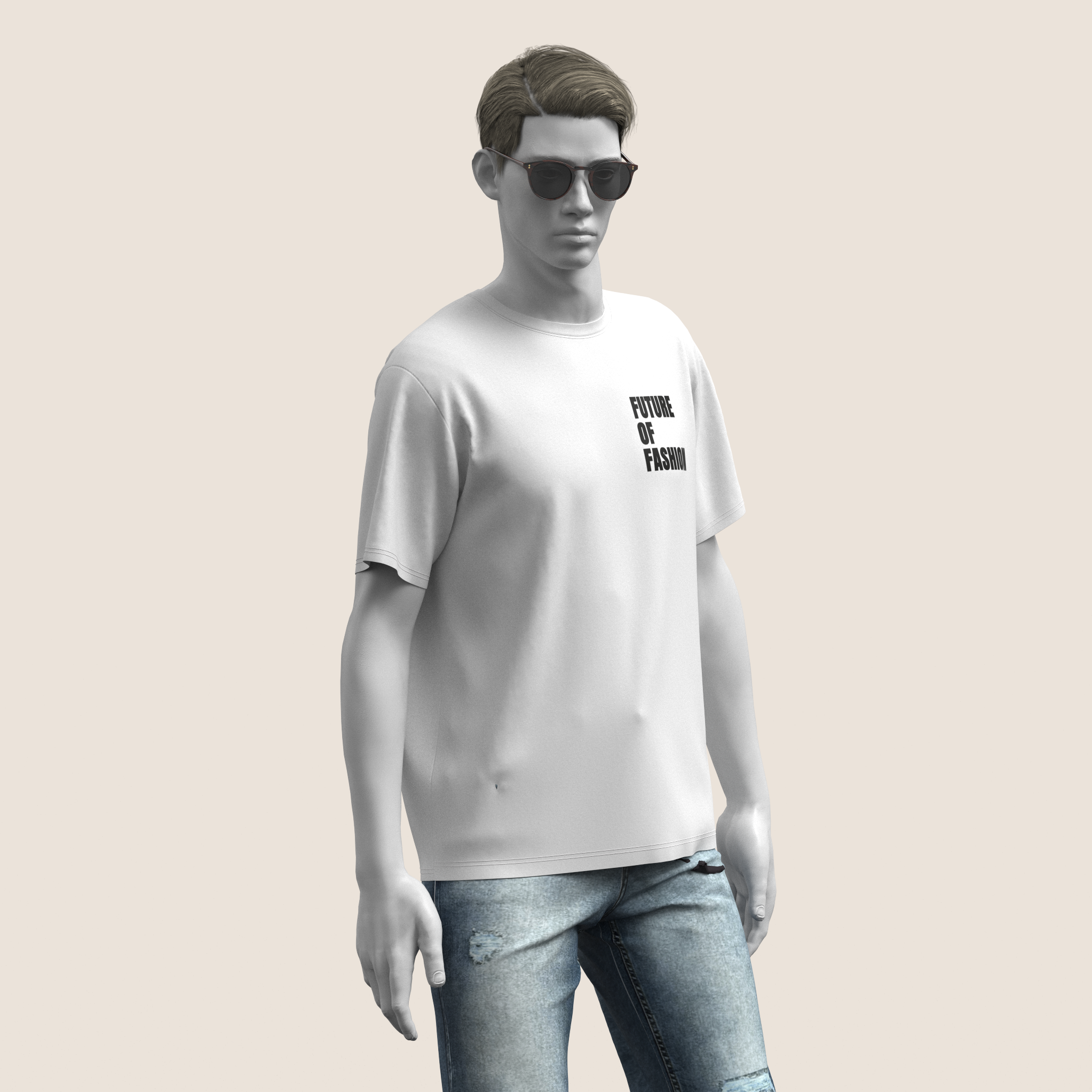 Dot Com Unisex T-Shirt - White